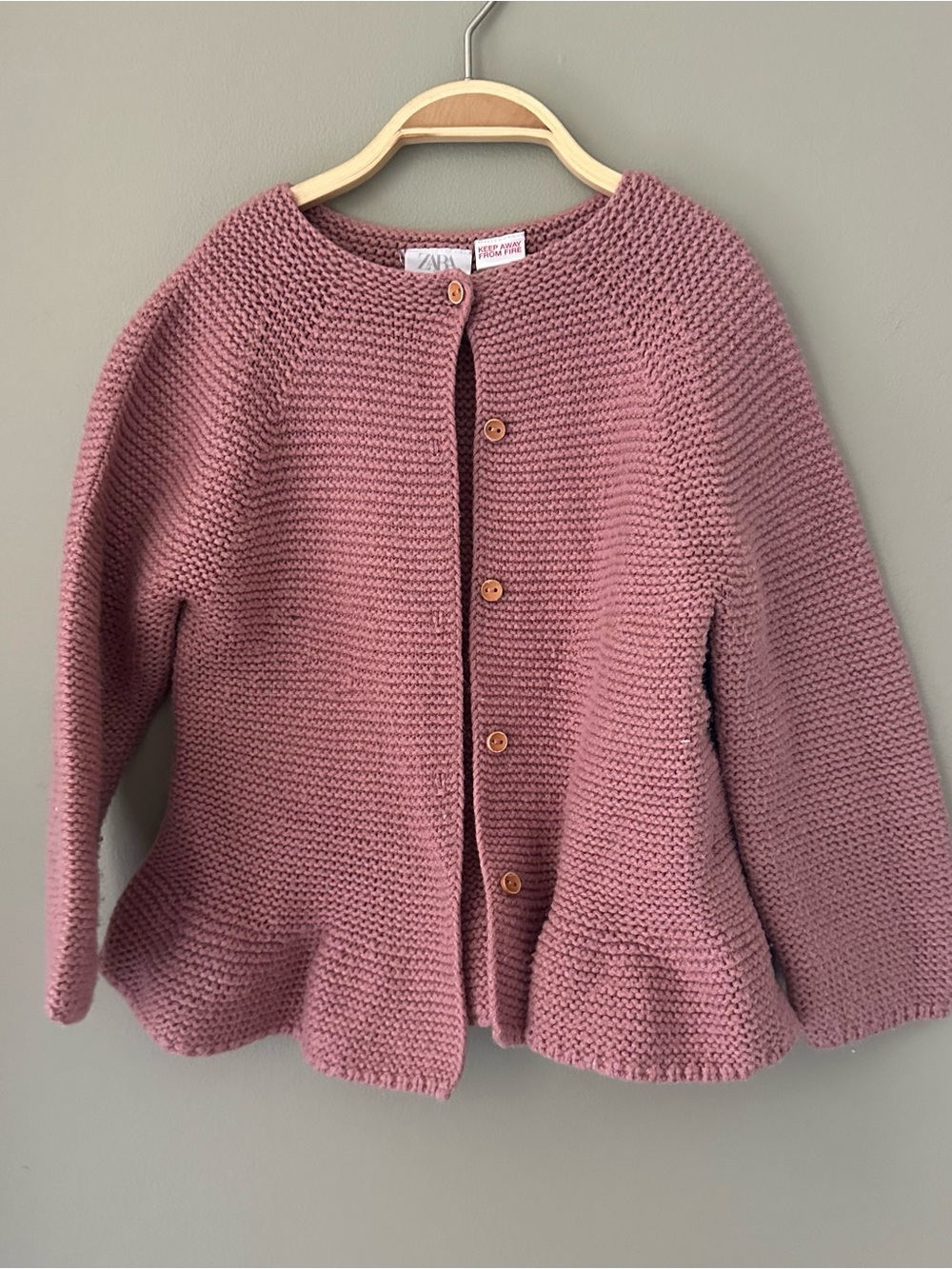 Zara Cardigan Peplum Sweater